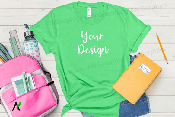 Back to School Bell Canvas Mockup - 0106: A Game-Changer for T-Shirt Designers