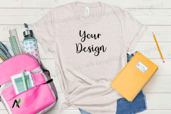 Back to School Bell Canvas Mockup - 036