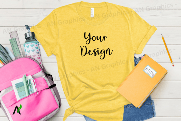 Back to School Bell Canvas Mockup - 077
