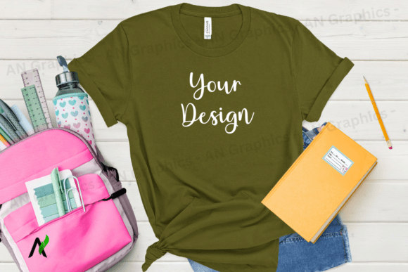 Back to School Bell Canvas Mockup - 091