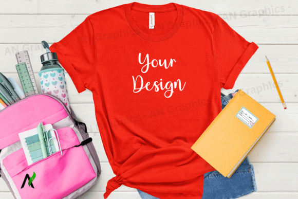 Back to School Bell Canvas Mockup - 095
