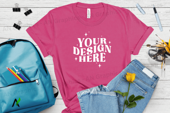 Back to School Bella Canvas Mockup - 009