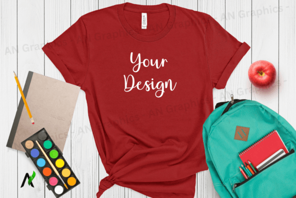 Back to School Bella Canvas Mockup - 011