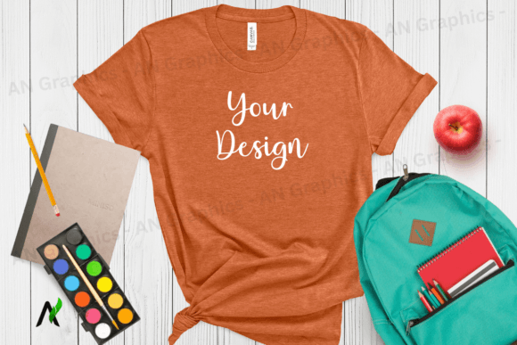 Back to School Bella Canvas Mockup - 025