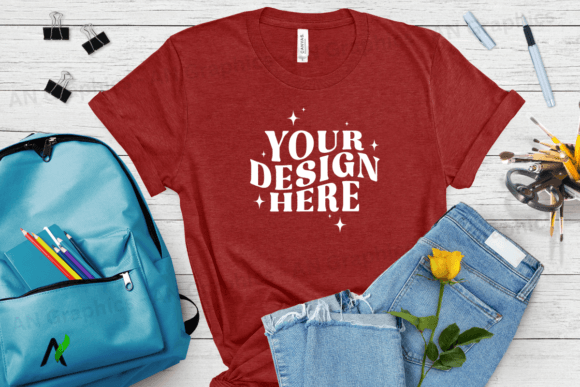 Back to School Bella Canvas Mockup - 033