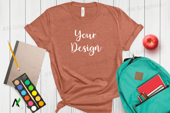 Back to School Bella Canvas Mockup - 034