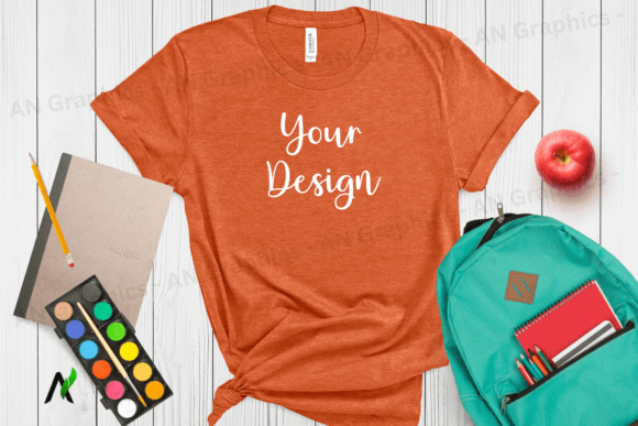 Back to School Bella Canvas Mockup - 055