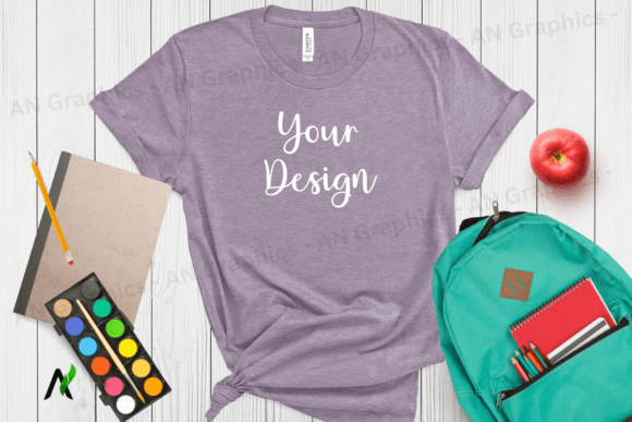 Back to School Bella Canvas Mockup - 064