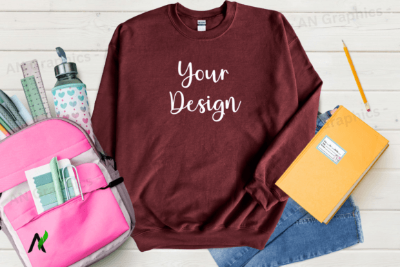 Back to School Gildan 18000 Mockup - 025: A Versatile Tool for Designers and Creators