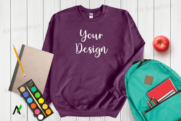 Back to School Gildan 18000 Mockup - 031
