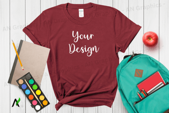 Back to School Gildan 5000 Mockup - 022