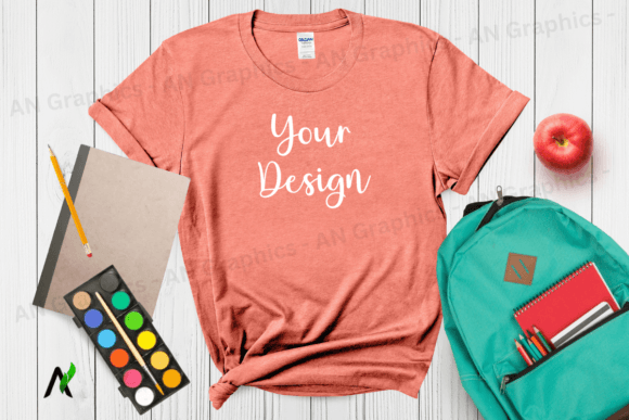 Mastering T-Shirt Design with the Back to School Gildan 64000 Mockup - 032